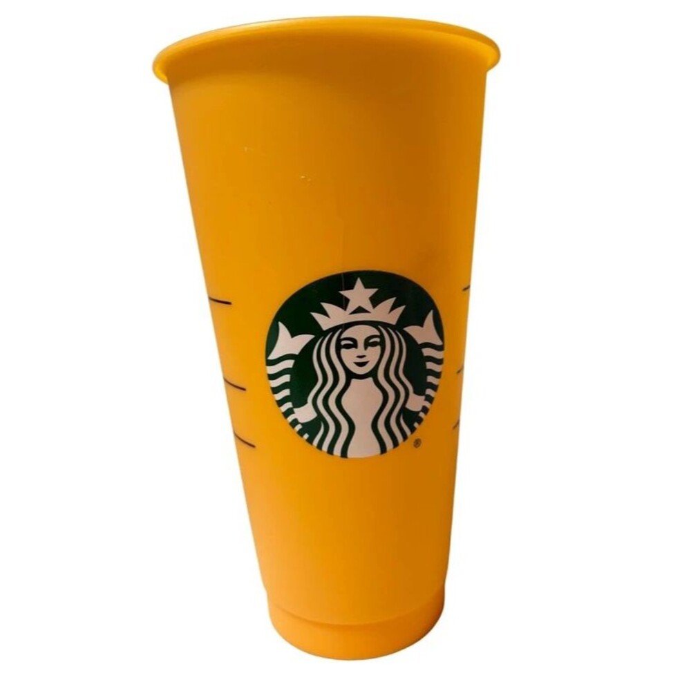 Starbucks Yellow Cold Cup